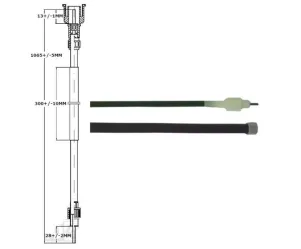KM tellerkabel Peugeot Buxy