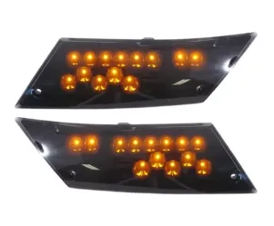 LED Knipperlicht Piaggio Zip 2000 Audi look - Smoke achterkant (links en rechts)