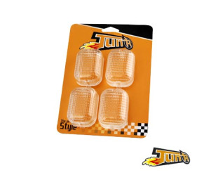 Knipperlichtglas Set - Peugeot Squab - Transparant
