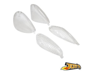 Knipperlichtglas Set - Piaggio NRG X'treme - Transparant
