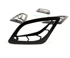 Knipperlichtrooster Set MOTO NOSTRA Vespa GT, GTL, GTV, GTS 125-300 Mat Zwart