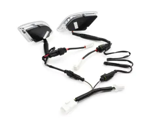 Knipperlichtset Voor Achter MOTO NOSTRA (-2014) dynamisch LED Volglicht Voorzijde Met Dagrijlicht en Achterzijde Met Positielicht (E-keurmerk) Gerookt