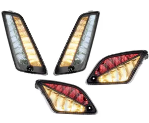 Knipperlichtset Voor Achter MOTO NOSTRA 2K22 (2019-2022) Dynamisch LED Volglicht Voorzijde Met Dagrijlicht en Achterzijde Met Positielicht Gerookt