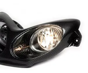 koplamp  BGM next generation  mbk nitro (yq50/l, 2 takt), yamaha aerox (yq50/l, 2 takt)   carbon stijl
