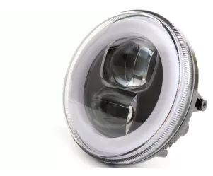 Koplamp incl. Montagering MOTO NOSTRA  LED HighPower Ø=120mm 12V DC (E9) Lambretta LI (Serie 1-2)