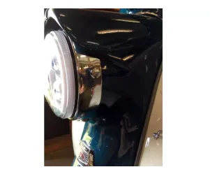 Koplamp incl. Montagering MOTO NOSTRA  LED HighPower Ø=120mm 12V DC (E9) Lambretta LI (Serie 1-2)