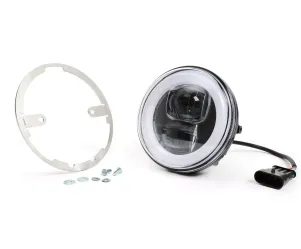 Koplamp incl. Montagering MOTO NOSTRA  LED HighPower Ø=120mm 12V DC (E9) Lambretta LI (Serie 1-2)