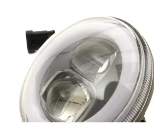 Koplamp MOTO NOSTRA- LED HighPower Ø=120mm 12V DC e9 Gemarkeerd Voor de Ombouw Van e. G. Lambretta LI/TV (Serie 1-3