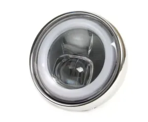 Koplamp MOTO NOSTRA- LED HighPower Ø=120mm 12V DC e9 Gemarkeerd Voor de Ombouw Van e. G. Lambretta LI/TV (Serie 1-3