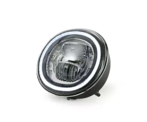 Koplamp MOTO NOSTRA LED HighPower GTS i.E Super 125-300  (-2018 Past Ook op GT, GTS, GTL) Verchroomde Reflector