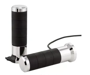 KOSO - Verwarmde Handvatten Universeel - Chroom/Aluminium