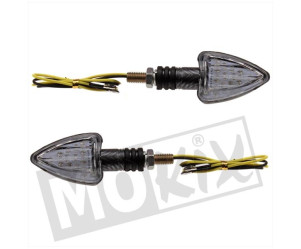 Knipperlichtset - Leds - Carbon