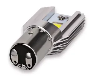 Led lamp Ba20D / H6 (Xenon look) - o.a. Piaggio Zip