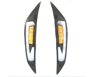 Audi look LED dagrijverlichting + Knipperlicht voorzijde zip2000 (helder glas)