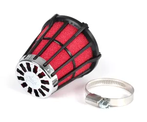 Luchtfilter Malossi e5  0掳 cs=44mm Rood Zwart Mikuni vm 15 21