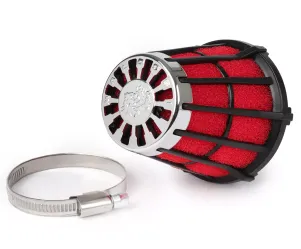 Luchtfilter Malossi E5  0 graden cs= 55mm Rood Zwart Mikuni
