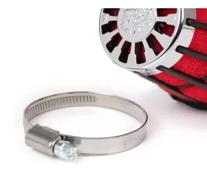 Luchtfilter Malossi E5  0 graden cs= 55mm Rood Zwart Mikuni