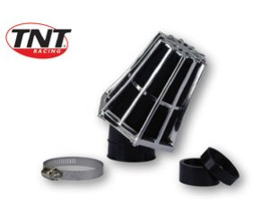 Luchtfilter Race Tnt Ø28/35mm Chroom/Zwart