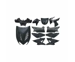 Kappenset Aerox Special Zwart Mat - DMP