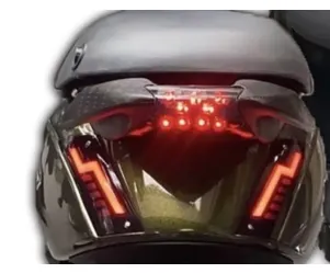 Alpha Matrix LED knipperlicht Zip achterkant (smoke / weglopend)