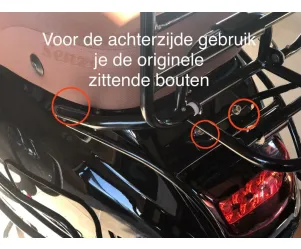 Valbeugelset glans zwart - BTC RIVA AGM VX50