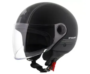  Scooterhelm MT Mat Zwart - model 'Street Entire'