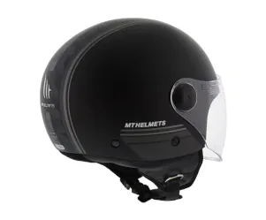  Scooterhelm MT Mat Zwart - model 'Street Entire'