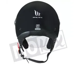 Goedkope Scooterhelm Glans zwart - model 'Street' 