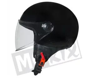 Goedkope Scooterhelm Glans zwart - model 'Street' 