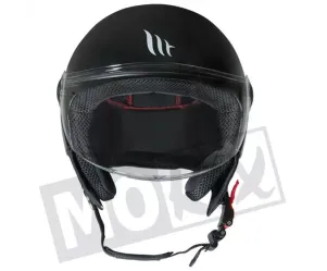 Goedkope Scooterhelm Glans zwart - model 'Street' 