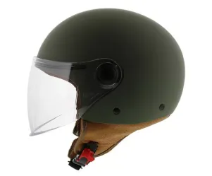 Goedkope Scooterhelm Mat Groen - model 'Street' 