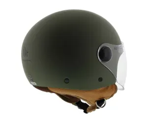 Goedkope Scooterhelm Mat Groen - model 'Street' 