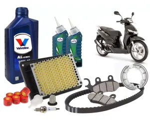 Onderhoudspakket Peugeot Tweet 4T - Trommelrem achter (snor/brom)
