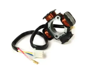 ontsteking  oem kwaliteit stator  morini 50cc (type ah)   4 draden (ø 79,3mm)   vervanging voor vespatronic, varitronic, pinasco flytech, polini idm, malossi vespower, parmakit   suzuki address50, ap50 malaguti crosser50, italjet formula50, torpedo50 , ve