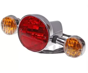 Achterlicht Aprilia Scarabeo 125/150/200cc ''99-''07  Bay15D 12V 21/5W - T10 12V 5W- BA15S 12V 5W G18	