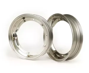 paar velgen  BGM pro 2.10 10 inch  vespa (type px)   vespa smallframe v50, 50n, special, pv, et3, pk50 125 (s/xl/xl2), largeframe px, t5, sprint, rally, gt/gtr, lml star, deluxe   roestvrij staal, gepolijst