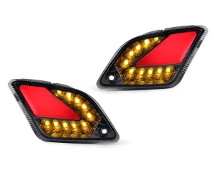 Paar Knipperlichten Achter MOTO NOSTRA (2019-2022) Dynamisch LED Volglicht Met Positielicht (E-keurmerk) Vespa GTS 125-300 HPE (2019-2022) Gerookt