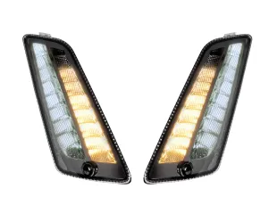 Paar Knipperlichten Voor MOTO NOSTRA 2K22 (-2014) Dynamisch LED Sequentieel Licht Dagrijlicht (E-markering) Vespa GT, GTL, GTV, GTS 125-300 Gerookt