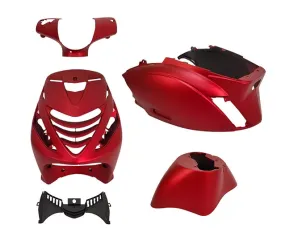 Kappenset (candy red) Piaggio Zip2000 mat Model SP 5-delig