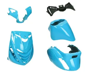 Kappenset (Porsche GT-3 Blue) Piaggio Zip2000 Model SP 5-delig