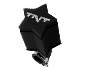 Luchtfilter - TNT - 28-35 mm 90 graden - Zwart