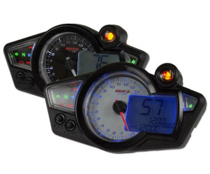 Race dashbord - Model: RX1N - Teller: Zwart - Verlichting: Blauw