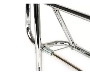 Rek Met Rugleuning incl. Kussen MOTO NOSTRA V2 Vespa PX80, PX125, PX150, PX200  Chroom