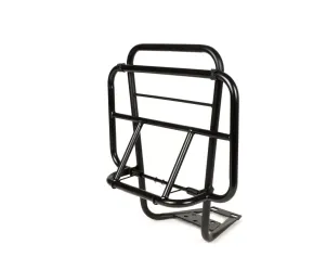 Rek Met Rugleuning MOTO NOSTRA V2 Vespa PX80, PX125, PX150, PX200  Zwart