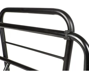 Rek Met Rugleuning MOTO NOSTRA V2 Vespa PX80, PX125, PX150, PX200  Zwart