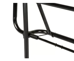 Rek Met Rugleuning MOTO NOSTRA V2 Vespa PX80, PX125, PX150, PX200  Zwart