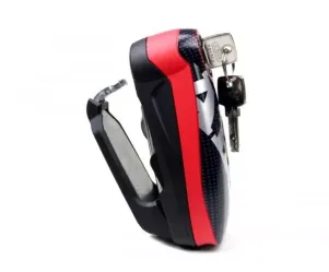 Remschijfslot Abus Detecto 7000 RS1 Met Alarmsysteem Rood