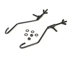 Reparatieset Voor Bagagedrager Opklapbaar Voorzijde MOTO NOSTRA Vespa Smallframe V50, PV125, ET3 Vespa Largeframe Rally180 Zwart