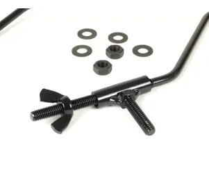 Reparatieset Voor Bagagedrager Opklapbaar Voorzijde MOTO NOSTRA Vespa Smallframe V50, PV125, ET3 Vespa Largeframe Rally180 Zwart