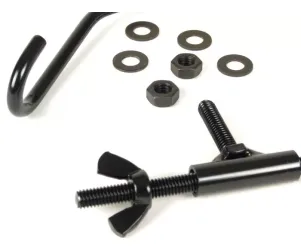 Reparatieset Voor Bagagedrager Opklapbaar Voorzijde MOTO NOSTRA Vespa Smallframe V50, PV125, ET3 Vespa Largeframe Rally180 Zwart
